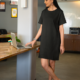 TshirtDressPlainBlack1