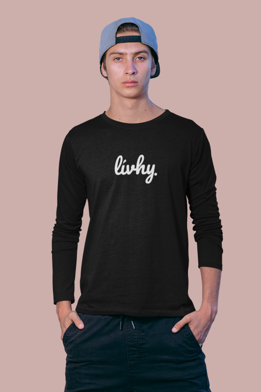 RoundNeckFullSleeveLogoBlack3