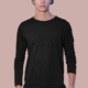RoundNeckFullSleevePlainBlack1
