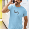 RoundNeckHalfSleeveClassicLogoBabyBlue2