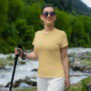 WRoundNeckHalfSleevePlainBeige3